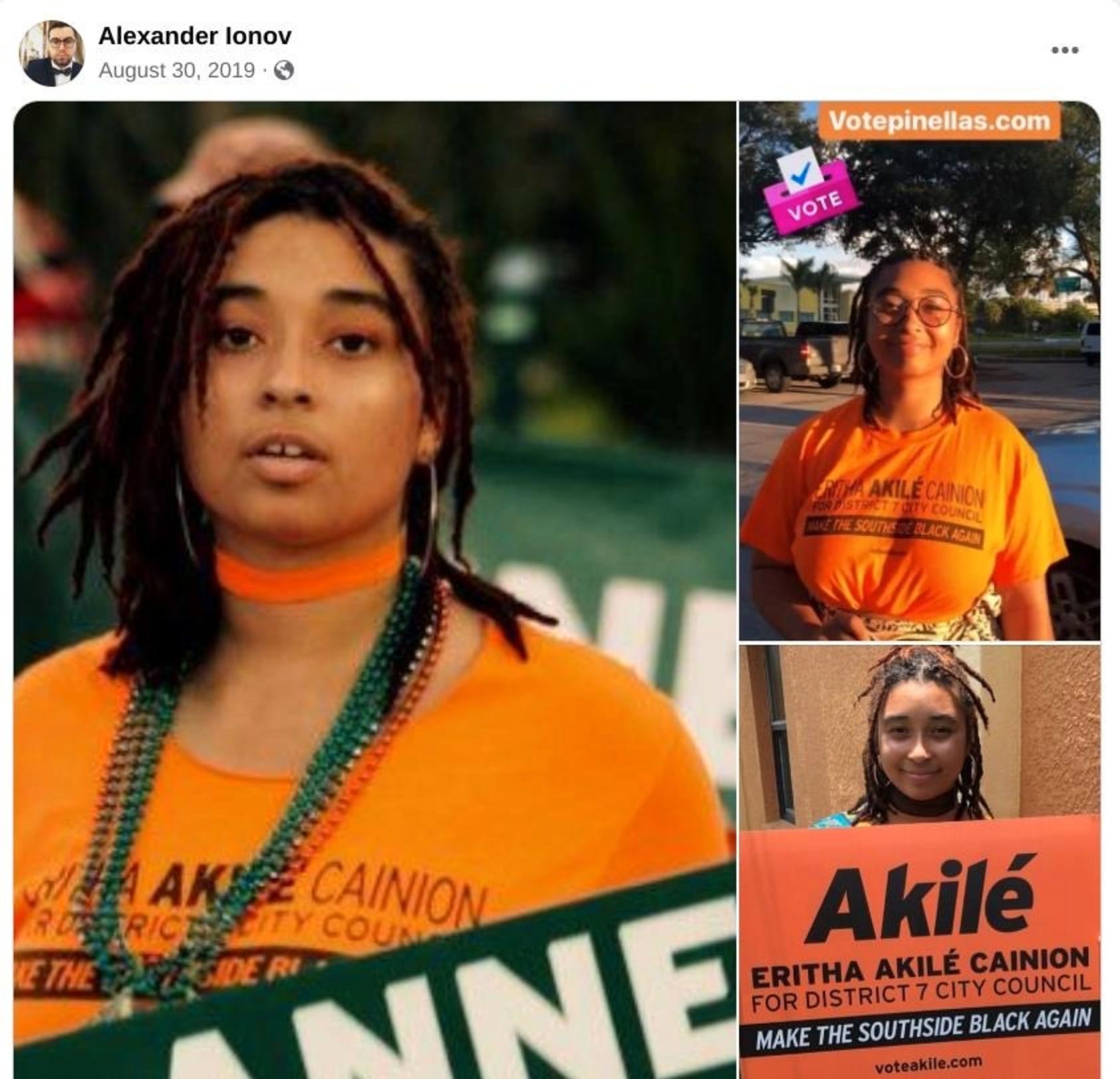 Пост в Facebook Александра Ионова