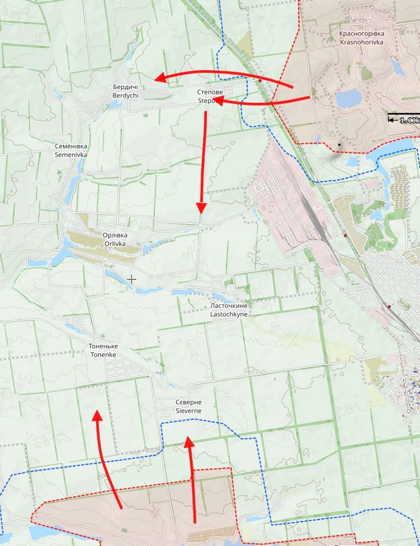 Возможный замысел российской операции по охвату авдеевского укрепрайона