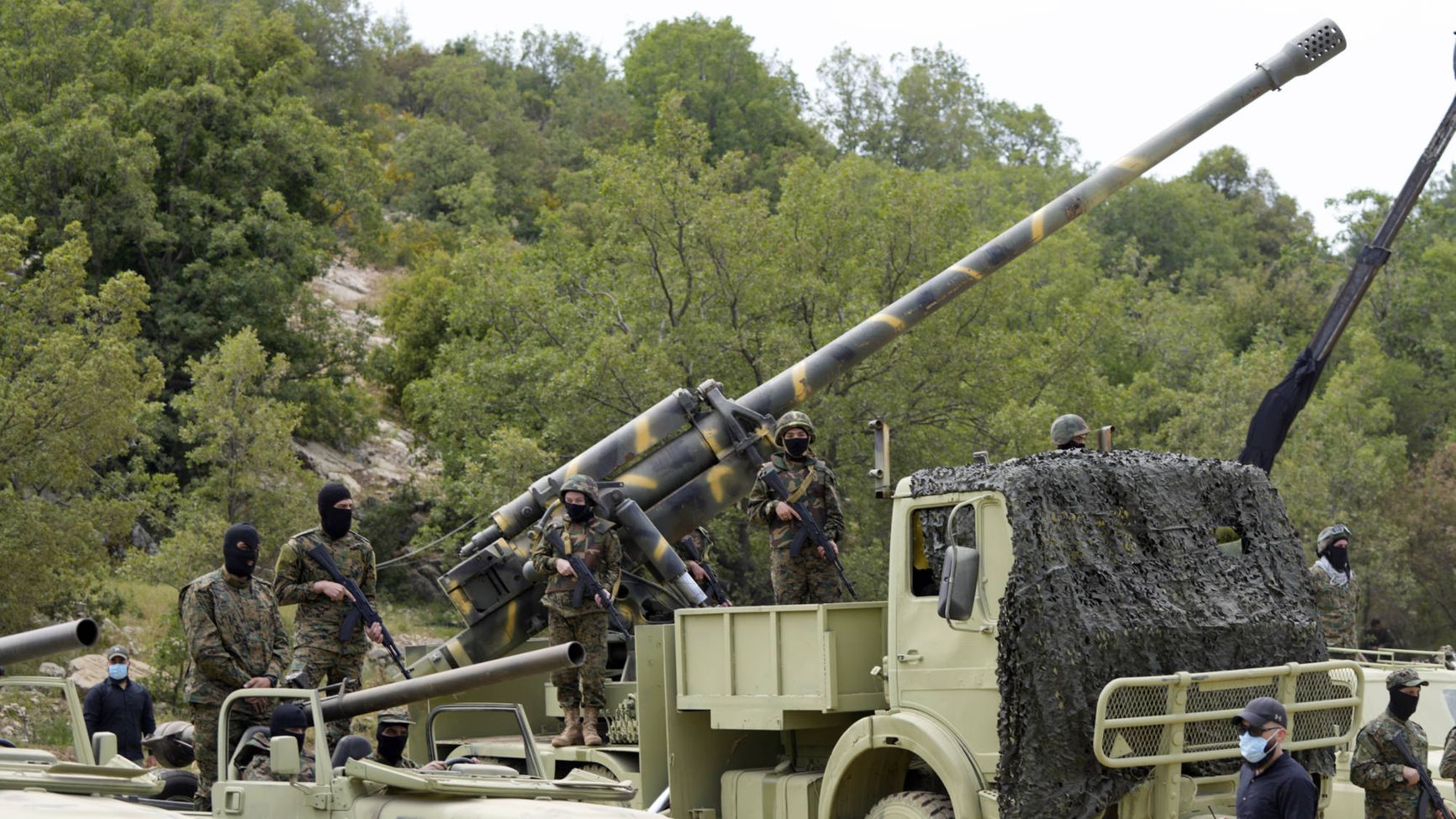 Артиллерийское орудие М-46 иранского производства на вооружении у «Хезболлы»