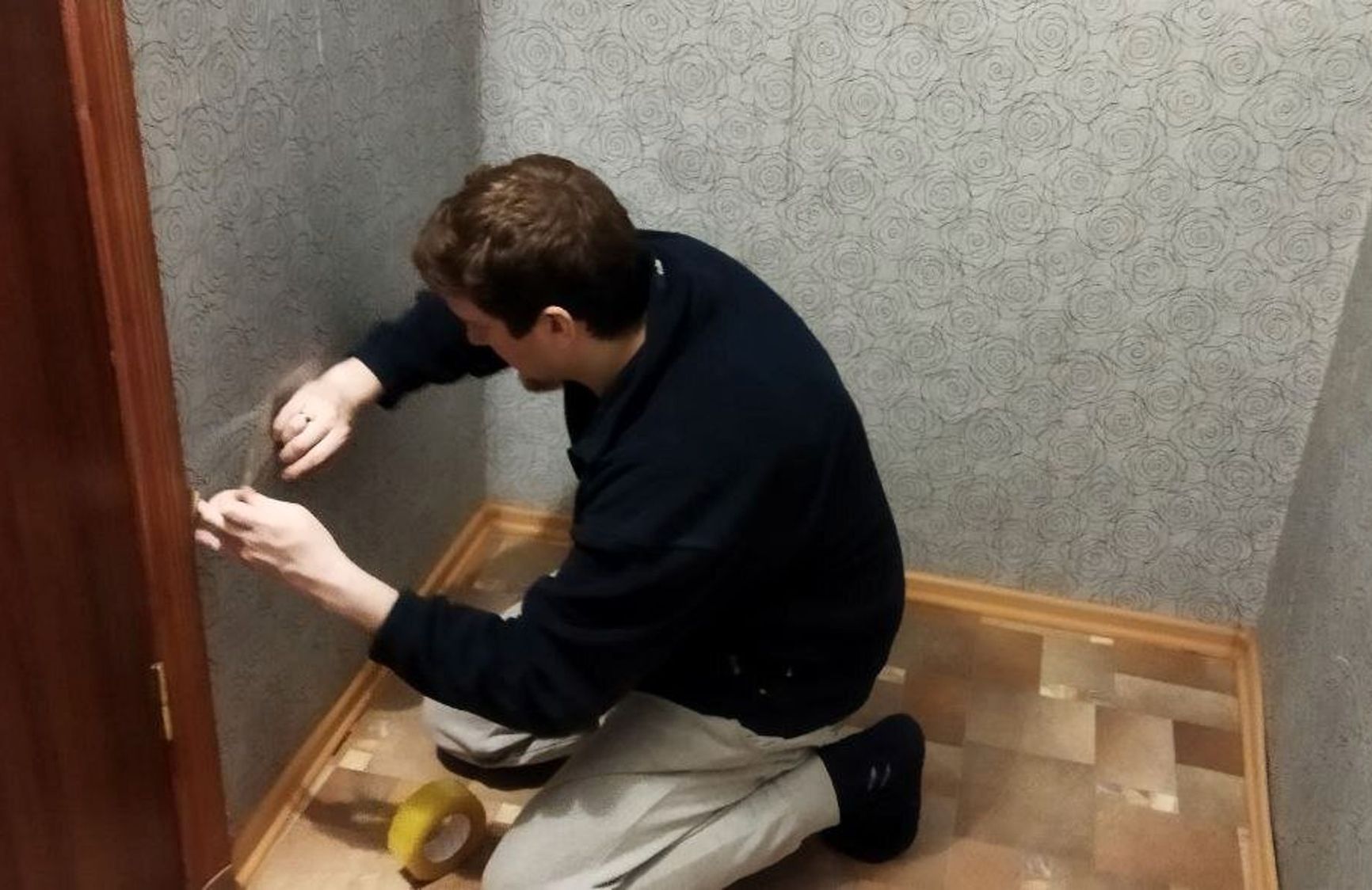 A two-by-two-meter indoor bomb shelter